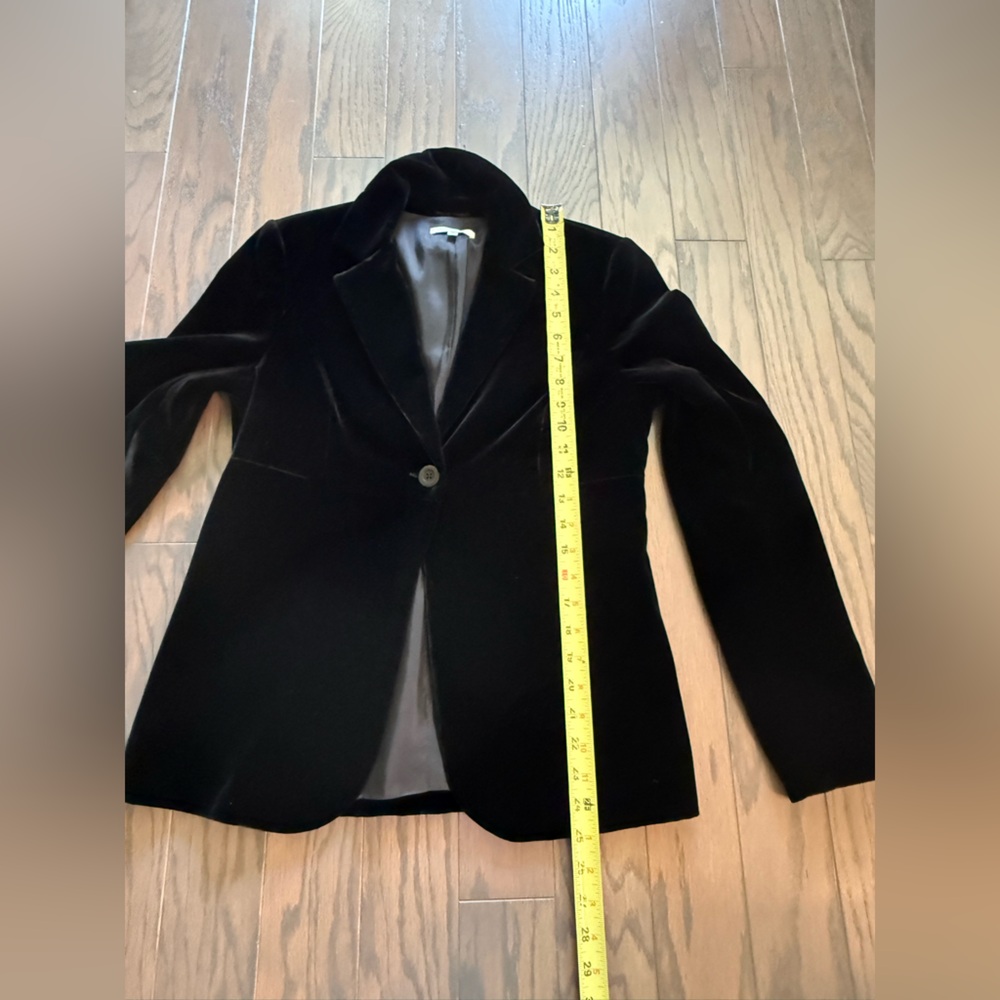 New! Vince Black Velvet Jacket Size 10 - Picture 10 of 10